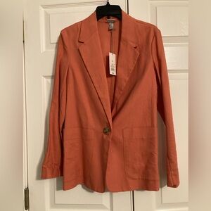 a new day Women's Orange Blazer